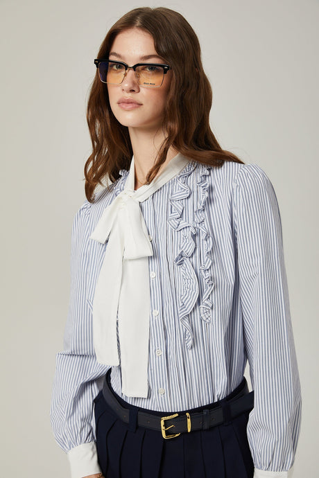 Mélisande embroidered aline pleated skirt