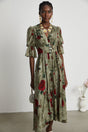 Mélisande floralprint Vneck midi dress