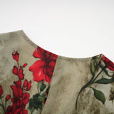 Mélisande floralprint Vneck midi dress