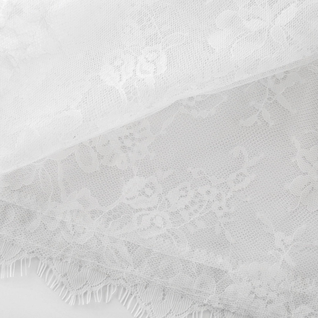 Mélisande white lace tiered maxi dress
