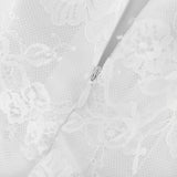 Mélisande white lace tiered maxi dress
