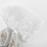 Mélisande white lace tiered maxi dress