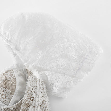 Mélisande white lace tiered maxi dress