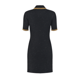 Meredith Knitted Dress with Sequin Lapel & Pockets
