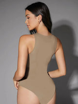 Michela Bodysuit - High Stretch Fabric Elasticity - Slim Fit Type - Sleeveless Length - Casual Style - Backless - Premium Quality - Modern Look