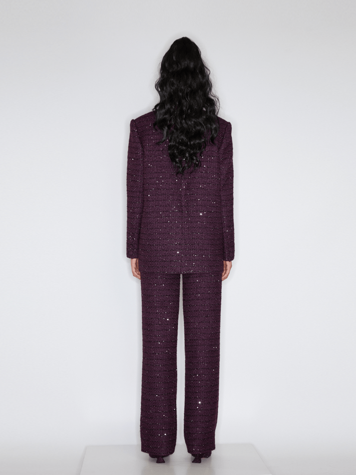Michelina Wool - Blend Blazer - Structured Comfort - Tailored Silhouette - Functional Pockets - Versatile Fit - Sophisticated Style