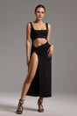 Mikayla Black Cut-Out Detail Dress for Women