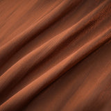 Mila brown pleated satin maxi dress on white background full length view