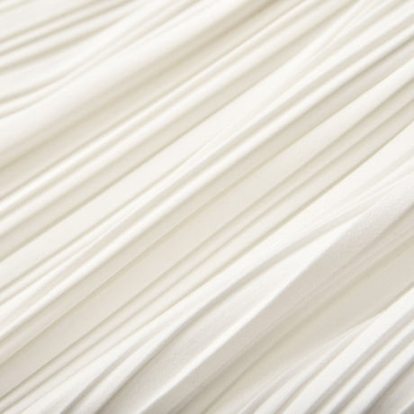Milicent slitte drawstring pleated maxi skirt