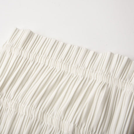 Milisent openback pleated top  skirt matching set