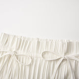 Milisent openback pleated top  skirt matching set