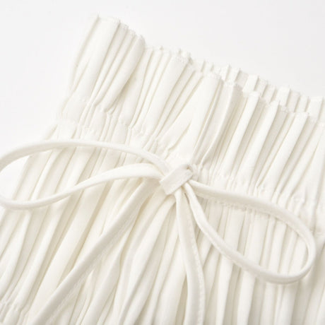 Milisent openback pleated top  skirt matching set