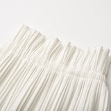 Milisent openback pleated top  skirt matching set