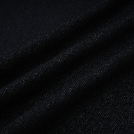 Mirabel darkblue contraststitch denim mini dress