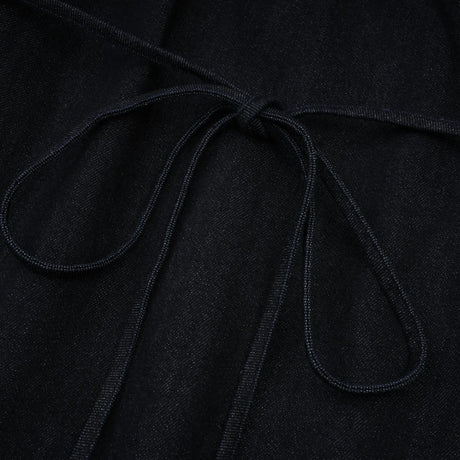 Mirabel darkblue contraststitch denim mini dress