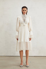 Mirage lacedetail embellished dress