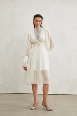 Mirage lacedetail embellished dress