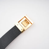 Miranda Black Belted Shorts with Gold - Tone Hardware