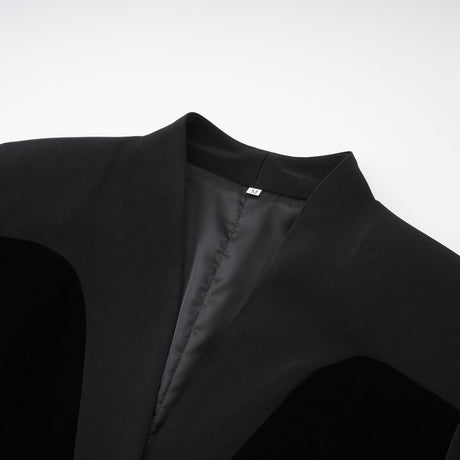 Mireille black panelled jacket