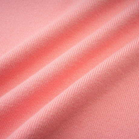 Mirella Long Sleeved Dress Pink & Black Lapel V - Neck Fitted Thigh