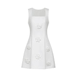 Moren fauxflower mini dress