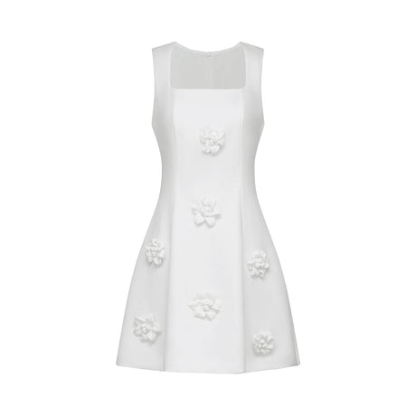 Moren fauxflower mini dress