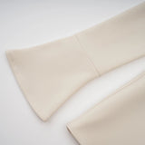 Morgan Mini Dress White Flared Cuffs Zip Fastening Thigh Length