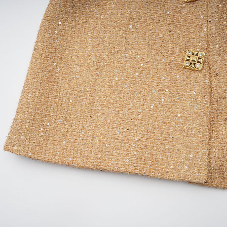 Morgane tweed longsleeve mini dress