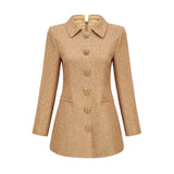 Morgane tweed longsleeve mini dress
