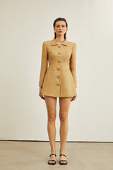 Morgane tweed longsleeve mini dress