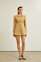 Morgane tweed longsleeve mini dress