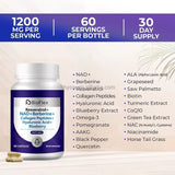NAD Resveratrol Capsules – Anti - Aging with Collagen & Hyaluronic Acid (60 Capsules)