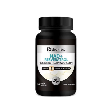 NAD+ Resveratrol Capsules – Vegan Anti - Aging Booster (90 Capsules)