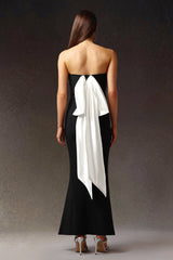 Nadia Black Floral Maxi Dress