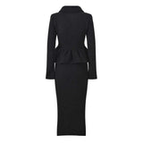 Nadia Top & Skirt Set - Tailored Two - Piece Ensemble - Structured Fit - Elegant Look