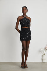 Nadine embellished top  skirt matching set