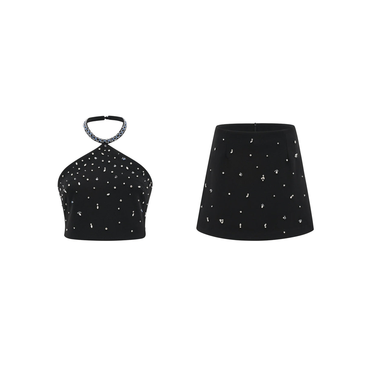 Nadine embellished top  skirt matching set