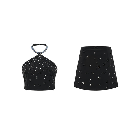 Nadine embellished top  skirt matching set