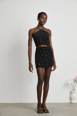 Nadine embellished top  skirt matching set