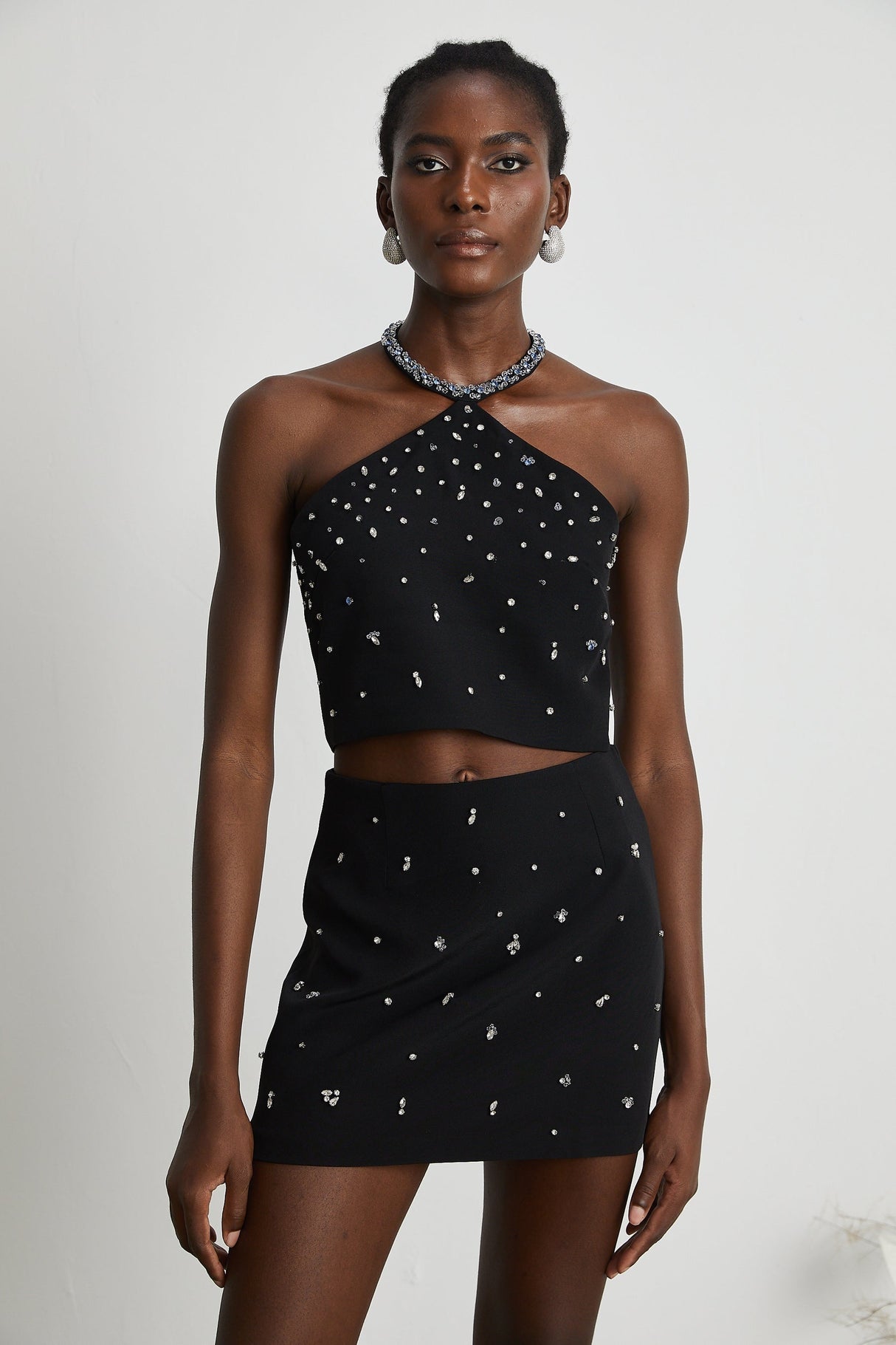 Nadine embellished top  skirt matching set