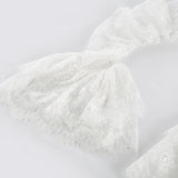 Nadine semisheer lacetrim mini dress