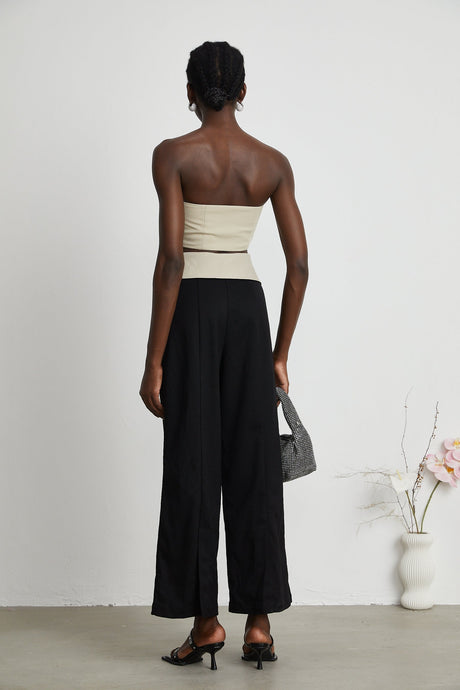 Naomi crop top  trousers matching set
