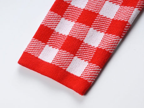 Naomi Mini Dress - Tailored Silhouette - Bold Checkered Pattern - Slim Fit - Gold - tone Buttons - Timeless Gingham Trend