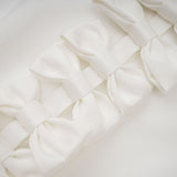Natalia Dress White Oversize - Bow Maxi