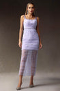Natasha Lilac Sequin Diamond Dress