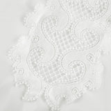 Neri white guipurelace midi dress