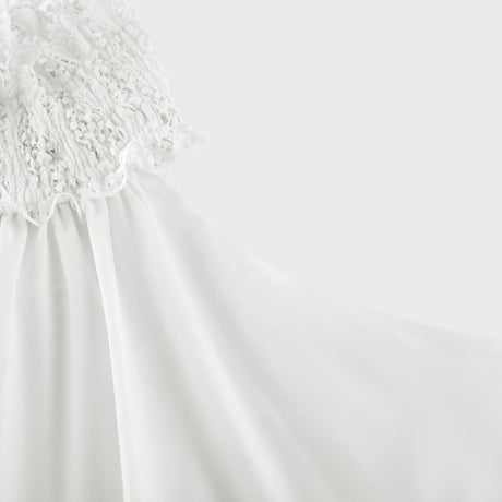 Neri white guipurelace midi dress