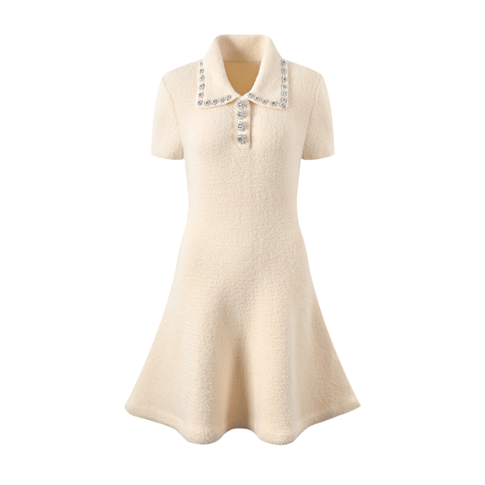 Nicole Mini Dress with Lapel Design