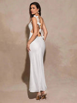 Ninetta Maxi Dress - Mermaid Hem Shape - Slim Fit Type - Sleeveless - Spaghetti Strap Neckline - Wedding Occasion - Premium Quality