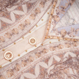 Ninfa Mini Dress with Pattern Print and Belt